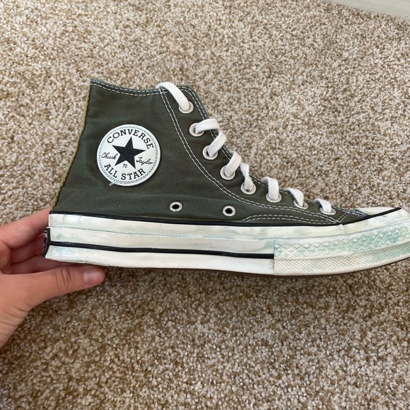 Olive green Chuck 70s Converse - Picture 4 of 9